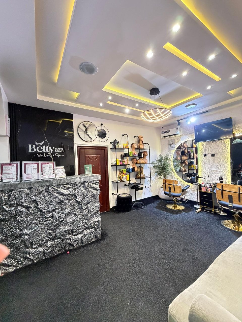 Inside Betty Beauty Bounty salon